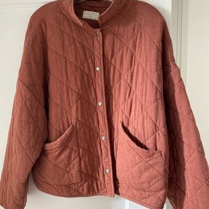 Z Supply Women's Quilted Puffer Jacket - Brick